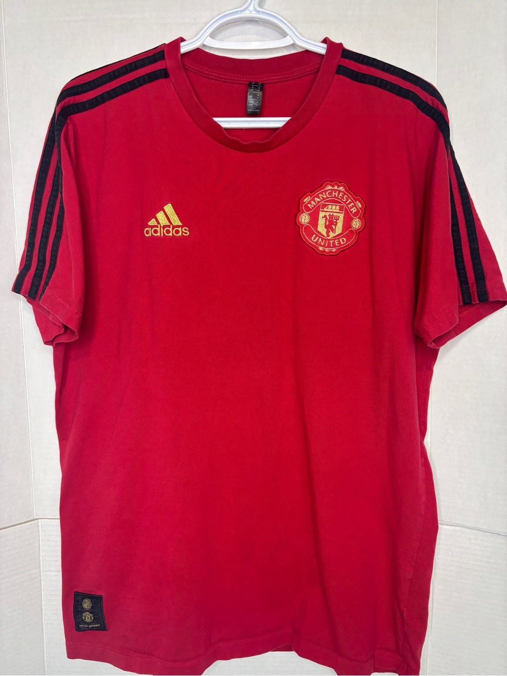 MANCHESTER UNITED T-SHIRT CHINESE NEW YEAR RED/BLACK LIMITED EDITION Adidas